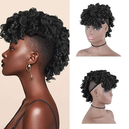 Oseti Mohawk Wigs for Black Women Cute and Curly Mohawk