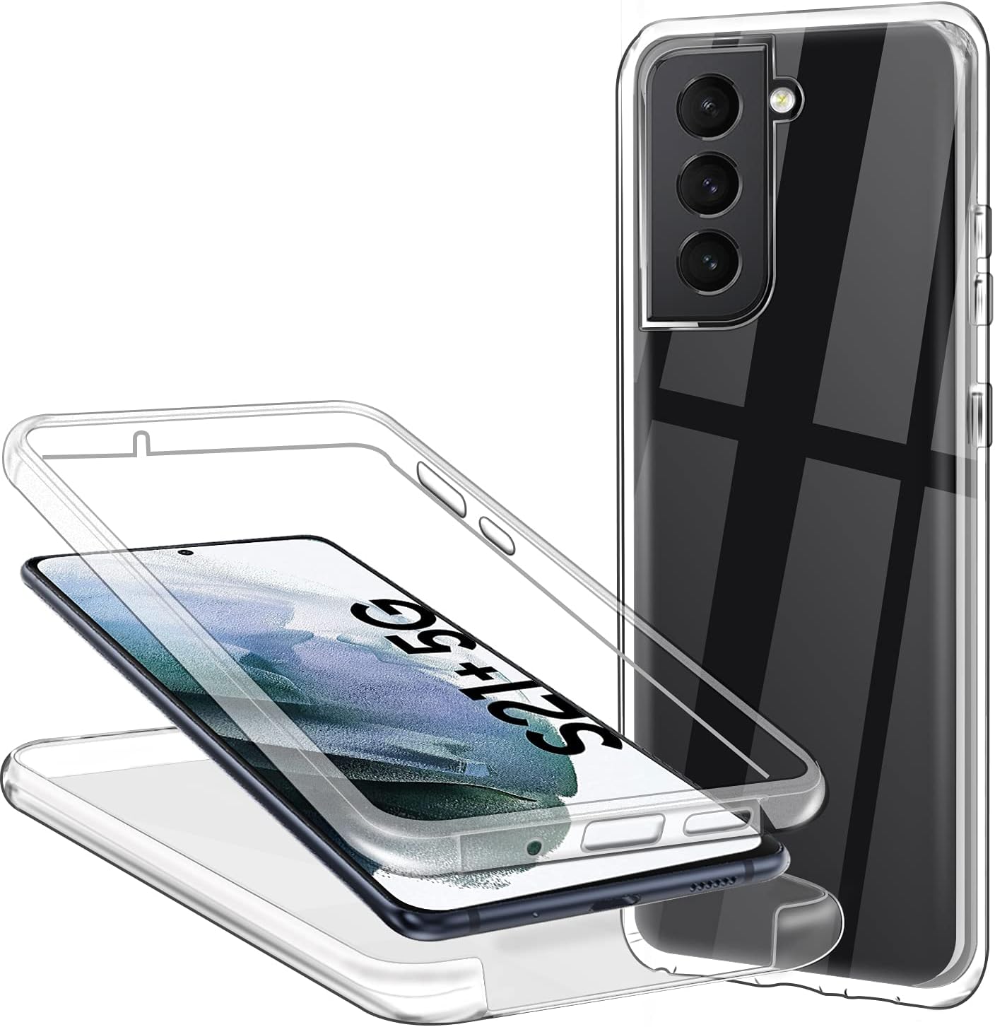 Custodia A Portafoglio Dockem Per Galaxy S21 Plus | Sottile Con 2 Slot Per Carte E Piastra Metallica Per Supporto Magnetico | TPU Antiturto E Ricarica Wireless