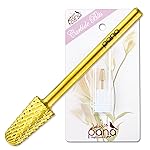 Pana 3/32 Safety Bit Nail Carbide Bit - For Electric Dremel Drill Machine (Coarse, Cone - Gold)