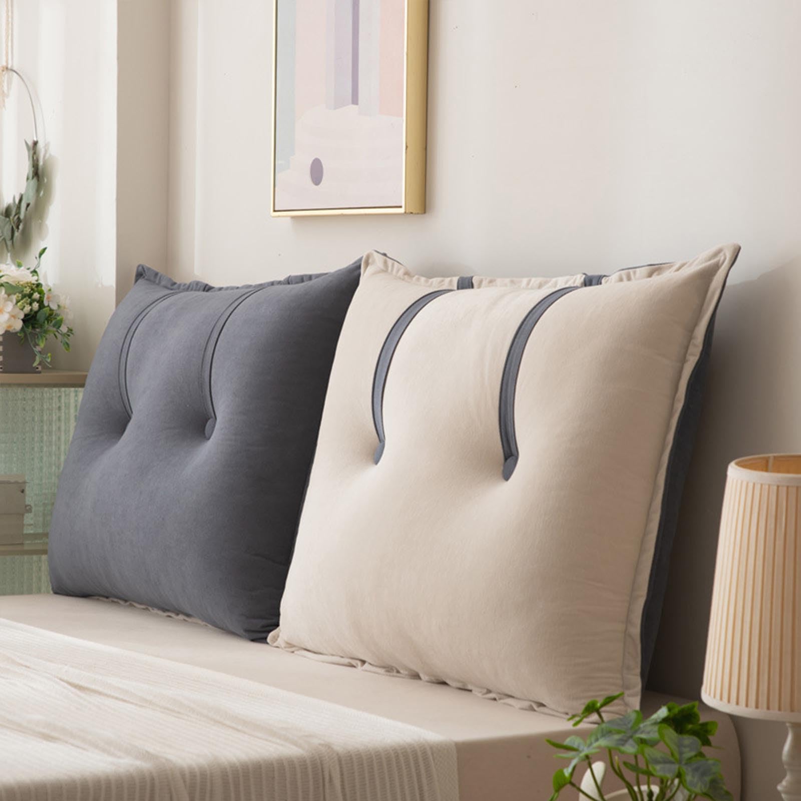 YGWRQY Headboard Cushion Support Headboard Pillow Single Bed Cushion Headboard Back Rest for Bed Wall Reading Pillow for Bed Back Rest Lumbar Support(a2,100cm1pcs)