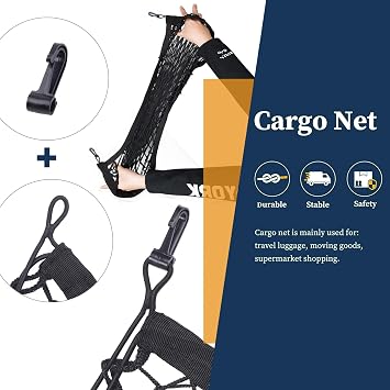Cargo Trunk Net Compatible with Ford Explorer Base ST XLT 2023 2022 2021 2020 2019 2018 2017 2016 2015 2014 2013 2012 2011 SUV Net Mesh Netting