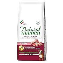 Natural Trainer Sensitive No Grain Monoproteico Animale – Cibo per a Cani Medium&Maxi Adult con Maiale e Patate – 12 Kg