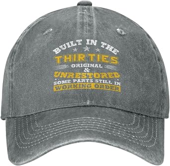 Built in The 30s Hat Thirties Birthday Gift 1930 Fathers Day Dad Hat Men Women Baseball Cap Trucker Hat
