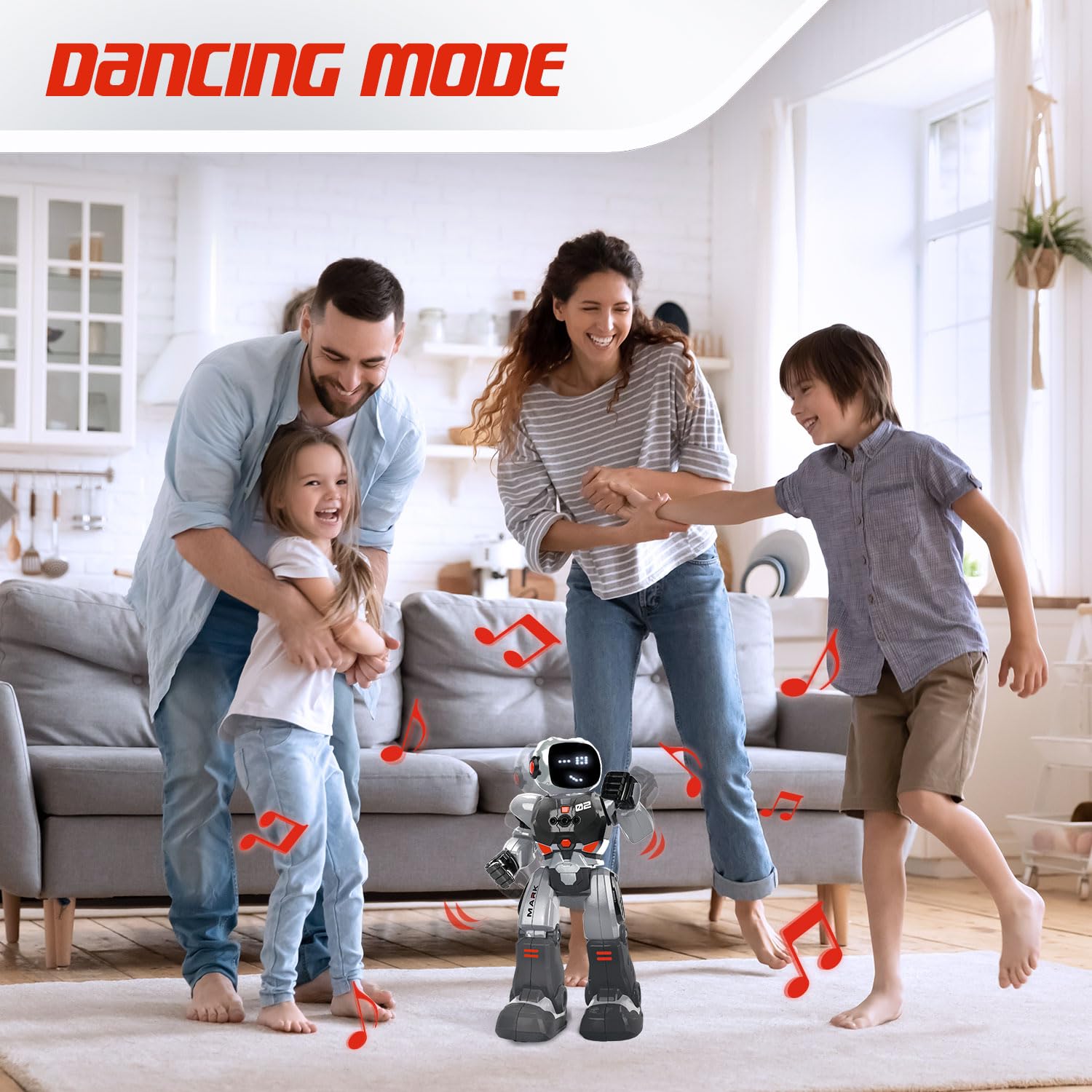 Xtrem Bots - Mark | Robot Juguete | Robot Niños 20 Expresiones Faciales Y Programable | Robots Inteligente Y Teledirigido | Juguetes Niño 5 Años O Más | Robotica para Niños | Regalo Niño 5 Años
