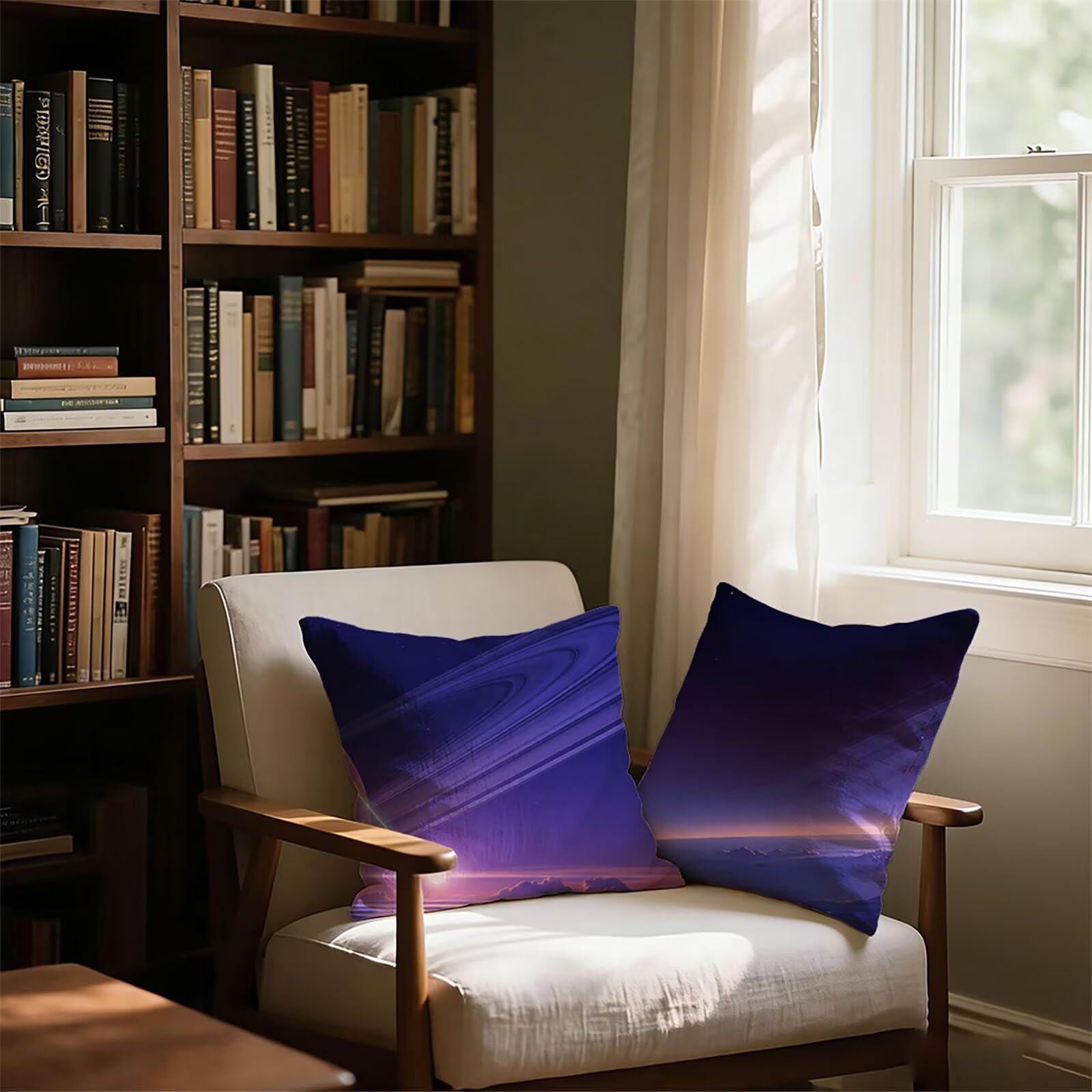 Housse de Coussin Canapé RêVe 75x75cm Exterieur Impermeable Ciel Nocturne Taie D'oreiller Décoratif Aesthetic Housse Coussin Decoration pour Chambre Sofa Jardin Balcon Terrasse Lot de 2. P-5531