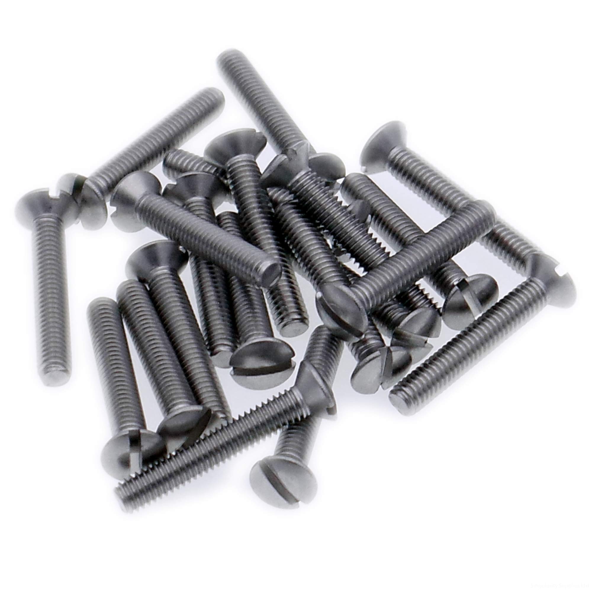Singularity Supplies M4 (4Mm X 20Mm) Slot Raised Countersunk Machine Screw (Bolt) - Stainless Steel (A2) (Pack Of 20)