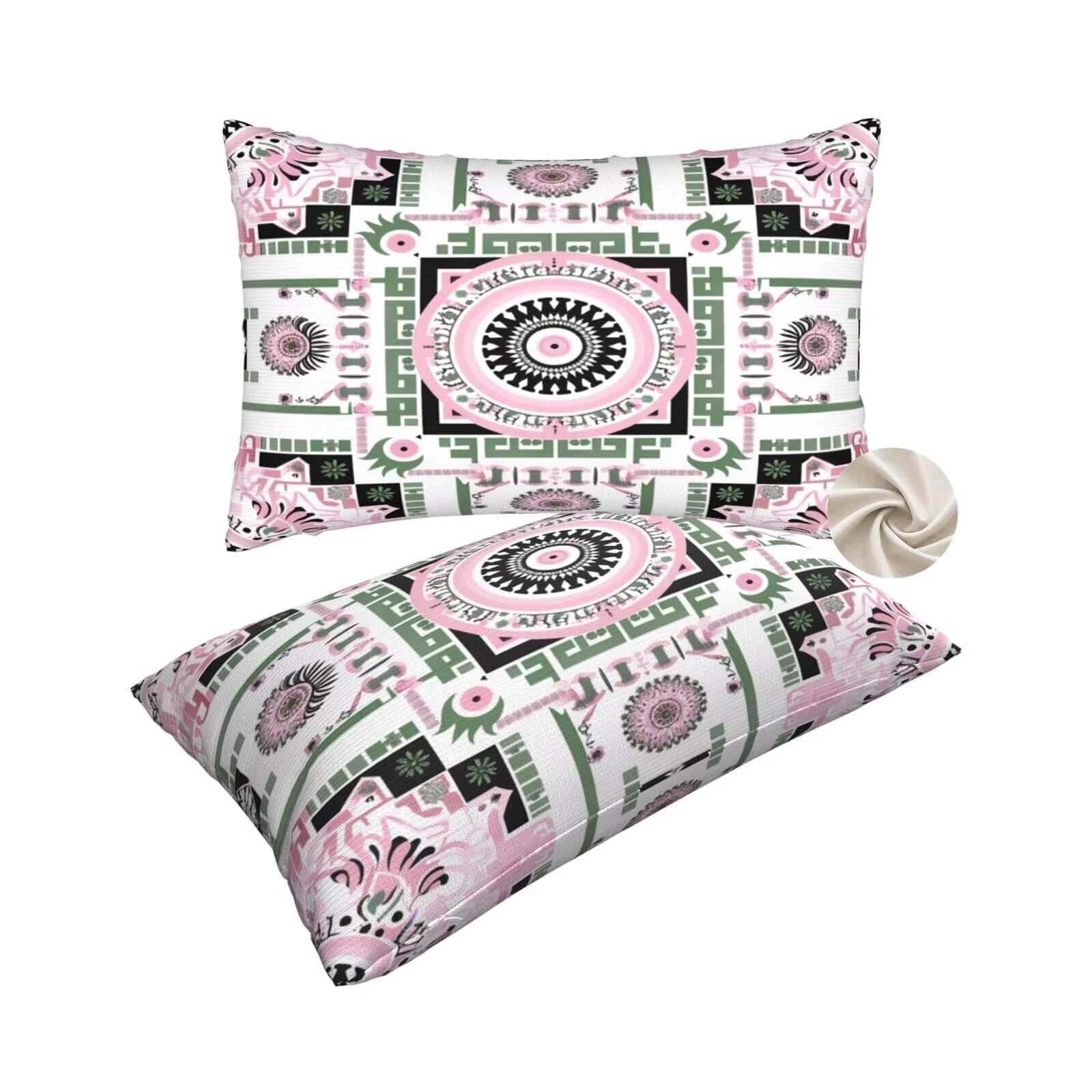 Housses de coussin 50x80 cm lot de 2 taies d'oreillers de lit