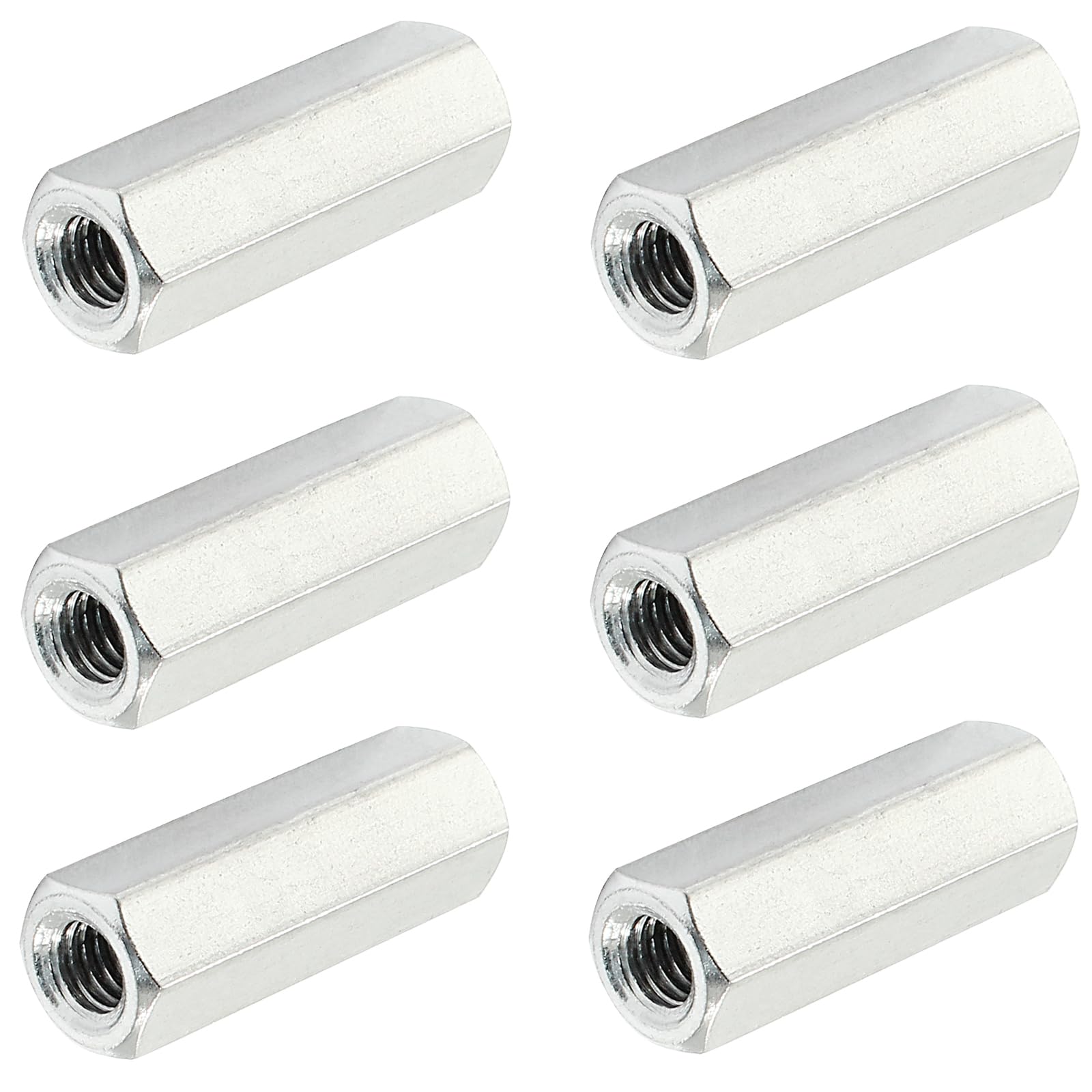 M6 Stainless Steel Coupling Nuts - 6 Pack -7