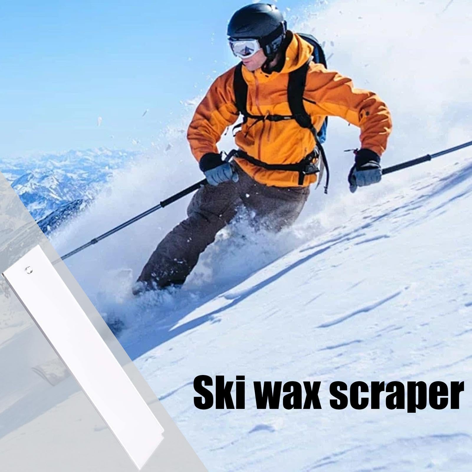 Raspador de cera para snowboard, esquí y surf | Herramienta de encerado con muesca