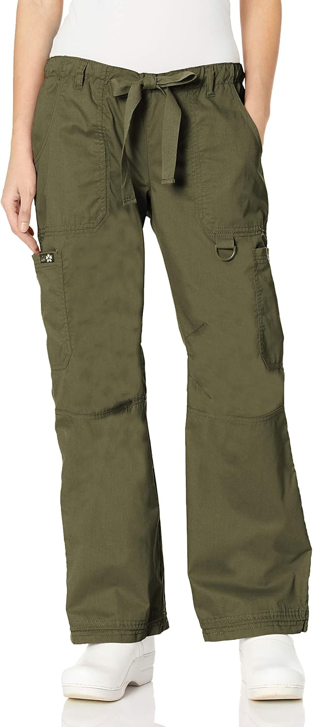 KOI Women's Tall Lindsey Ultra Comfortable Cargo Style Scrub Pants