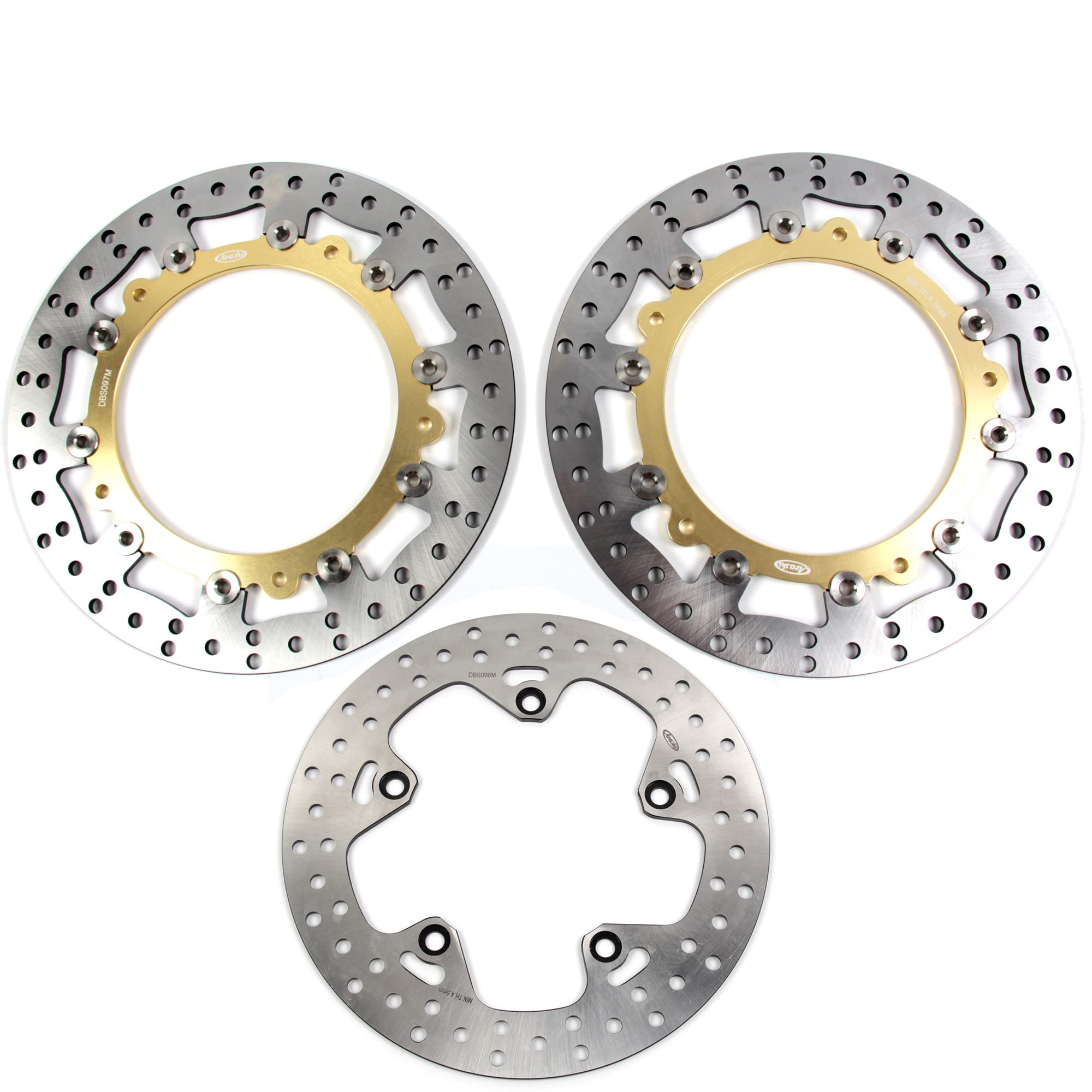 ArashiFront Rear Brake Disc Rotors for BMW R1200GS ABS 2013-2018 Adventure 2015-2018 / R1250GS 2019-2022 Motorcycle Replacement Accessories R 1200 GS 1200 GS1200 Gold