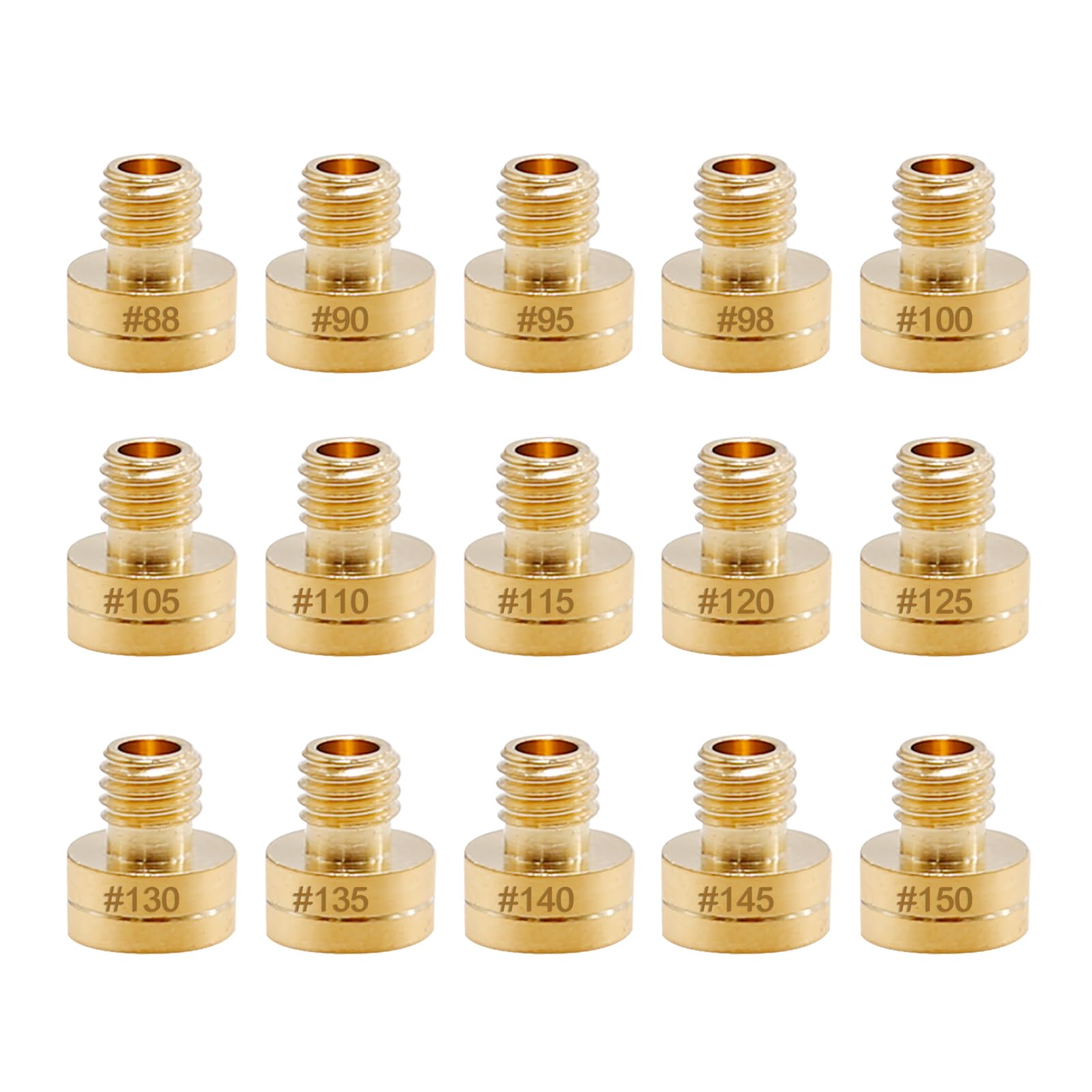 SYOWADA 15 Pcs Carburetor Main Jet Kit Replacement for Mikuni VM22 VM24 VM26 Carburetor Used on 125cc 150cc 200cc 250cc Engine Motorcycle Dirt Pit Bike (15 PCS)