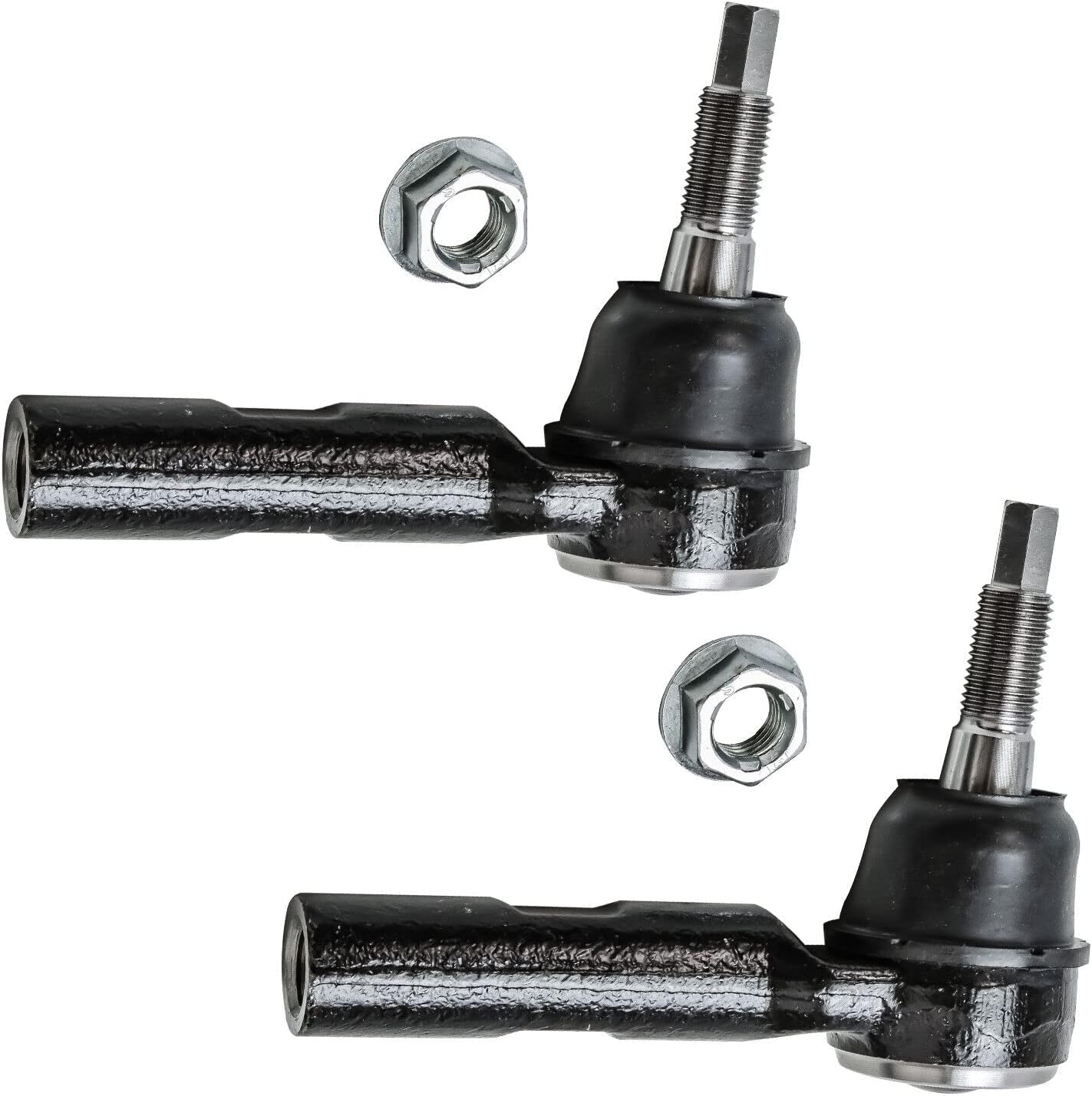 Detroit Axle - Front 6pc Wheel Bearing Hubs Kit for 2005-2010 Dodge Dakota, 2006-2008 Mitsubishi Raider, 2011 Ram Dakota, Wheel Bearing and Hubs Outer Tie Rods Sway Bars 2007 2009 Replacement