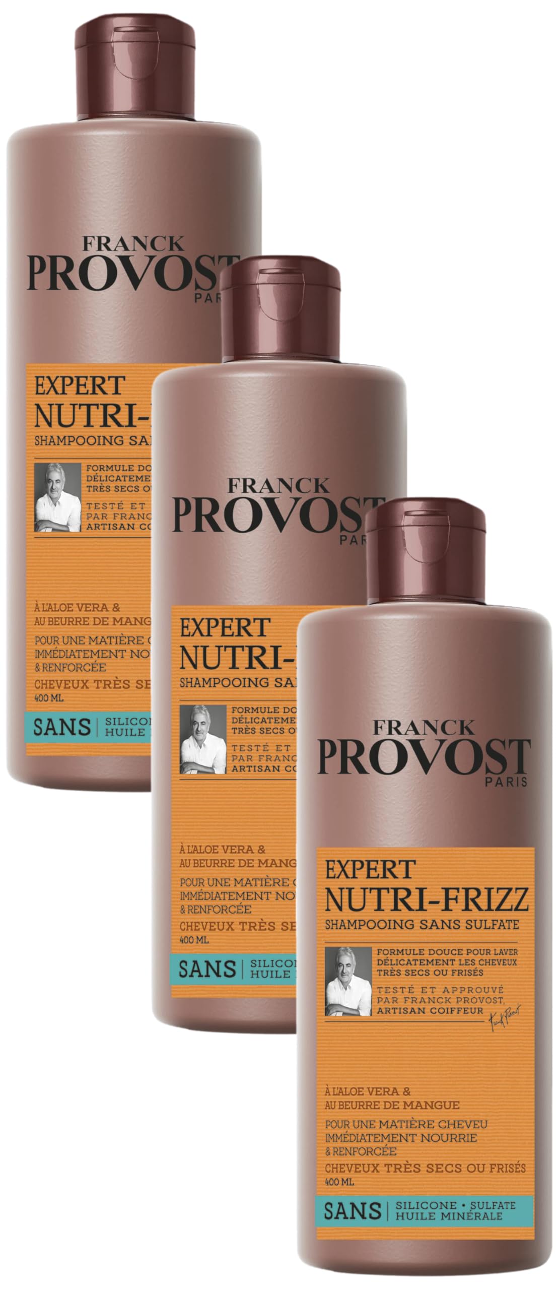 Spray Sans Rinçage Franck Provost Expert Nutri-Frizz 190ml - Sans Sulfate - Neuf