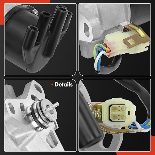 Miniatura 7 de A-Premium Distribuidor de encendido con tapa y rotor compatible con Honda Prelude 1988 1989 1990 1991, 2.0L 2.1L