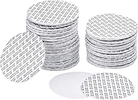 AWCLUB 63mm Foam Lid Liners 100 Pack - Pressure Sensitive Tamper Evident Seals for Jars, Bottles & Round Containers
