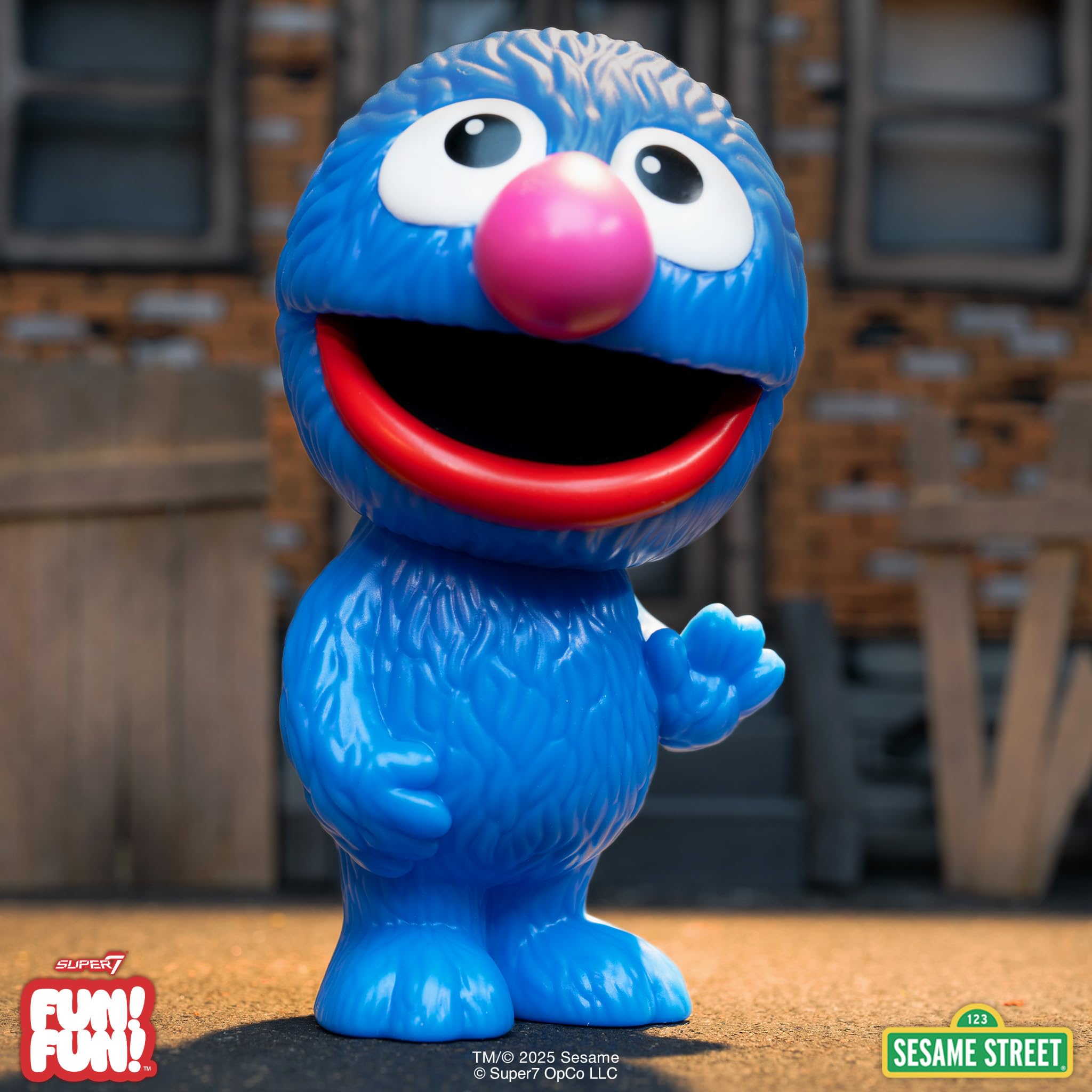 Amazon.com: Super7 Fun! Fun! Sesame Street Grover Vinyl Figure - 5