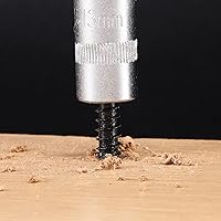 Vista 5 de Tornillos de cabeza hexagonal de 1/2 x 2 pulgadas, 10 tornillos de acero inoxidable 304 18-8, rosca parcial, tornillos de madera de cabeza hexagonal