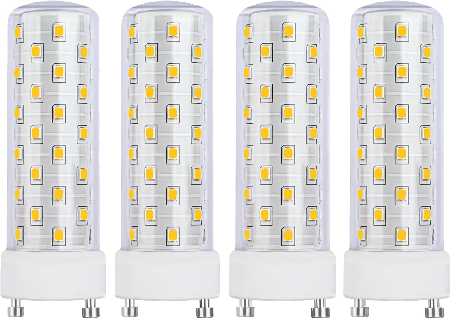 GU24 LED Light Bulb 4000K Neutral White High Brightness for Bathroom Ceiling Fan 13W 18W 23W T2 Spiral CFL Light Replacement, 120V 10W 4pcs(Not dimmable)