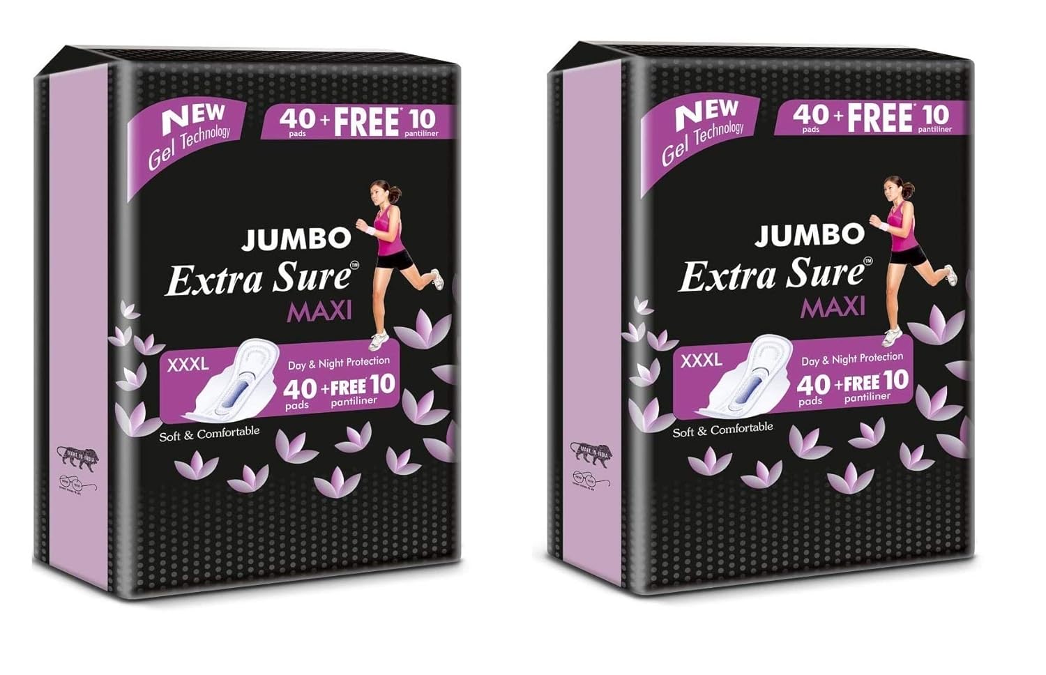 Buy Extra Sure Sanitary Pad Jumbo XXXL Size Sanitary Pad (Pack of 80+20 Pantyliner)(Free 25