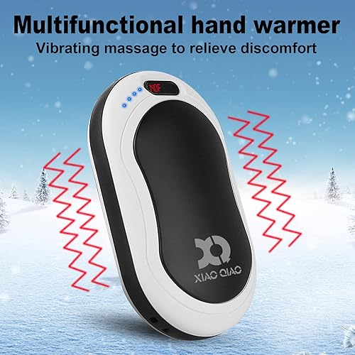 Miniatura 5 de Calentadores de manos recargables de invierno de doble cara, calentadores de manos eléctricos con 3 niveles de calefacción para hombres y mujeres