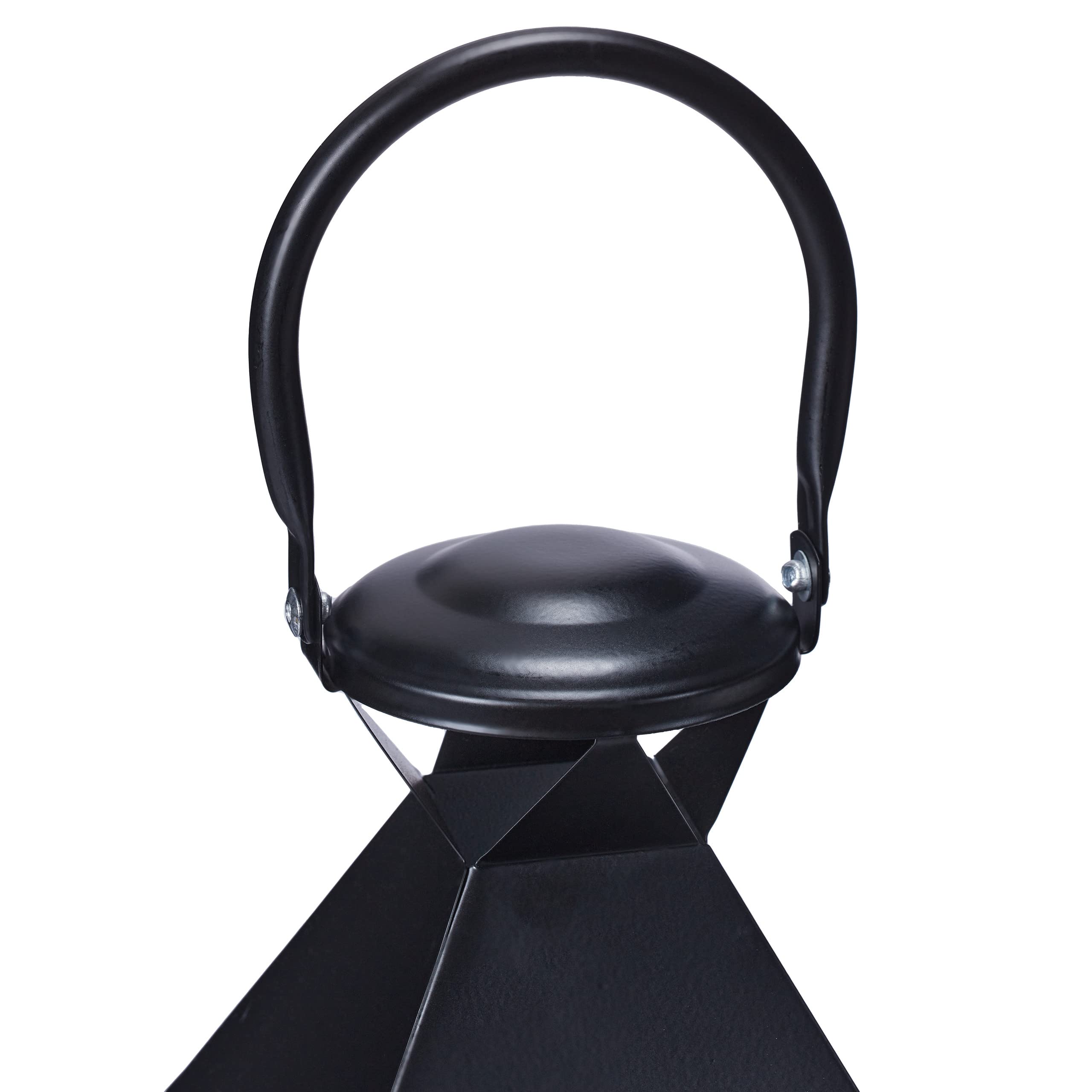 Relaxdays Set 3 Portavelas, Farol Decorativo para Interior y Exterior, 3 Tamaños, Metal, Cristal, Farolillo Vela, Negro