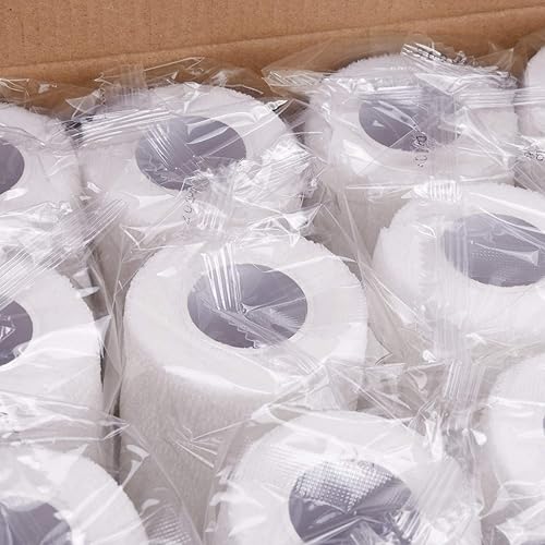 Miniatura 6 de TOBWOLF 12 vendajes autoadherentes, 3 x 5 yardas, rollo de gasa elástico cohesivo, cinta deportiva transpirable, envoltura médica para muñeca,