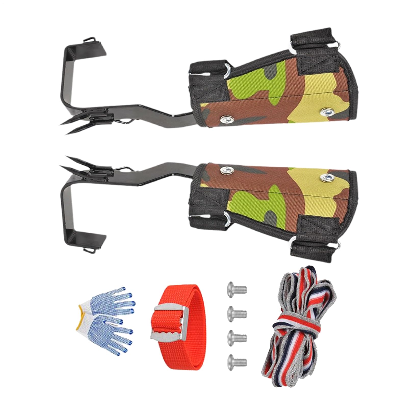 Conjunto de Equipo para Escalada de Árboles Cuerda de Seguridad para | Equipamiento para Trabajo en Árboles Para Trabajo De Arborista, Construcción, Roca, Montaña, Izaje