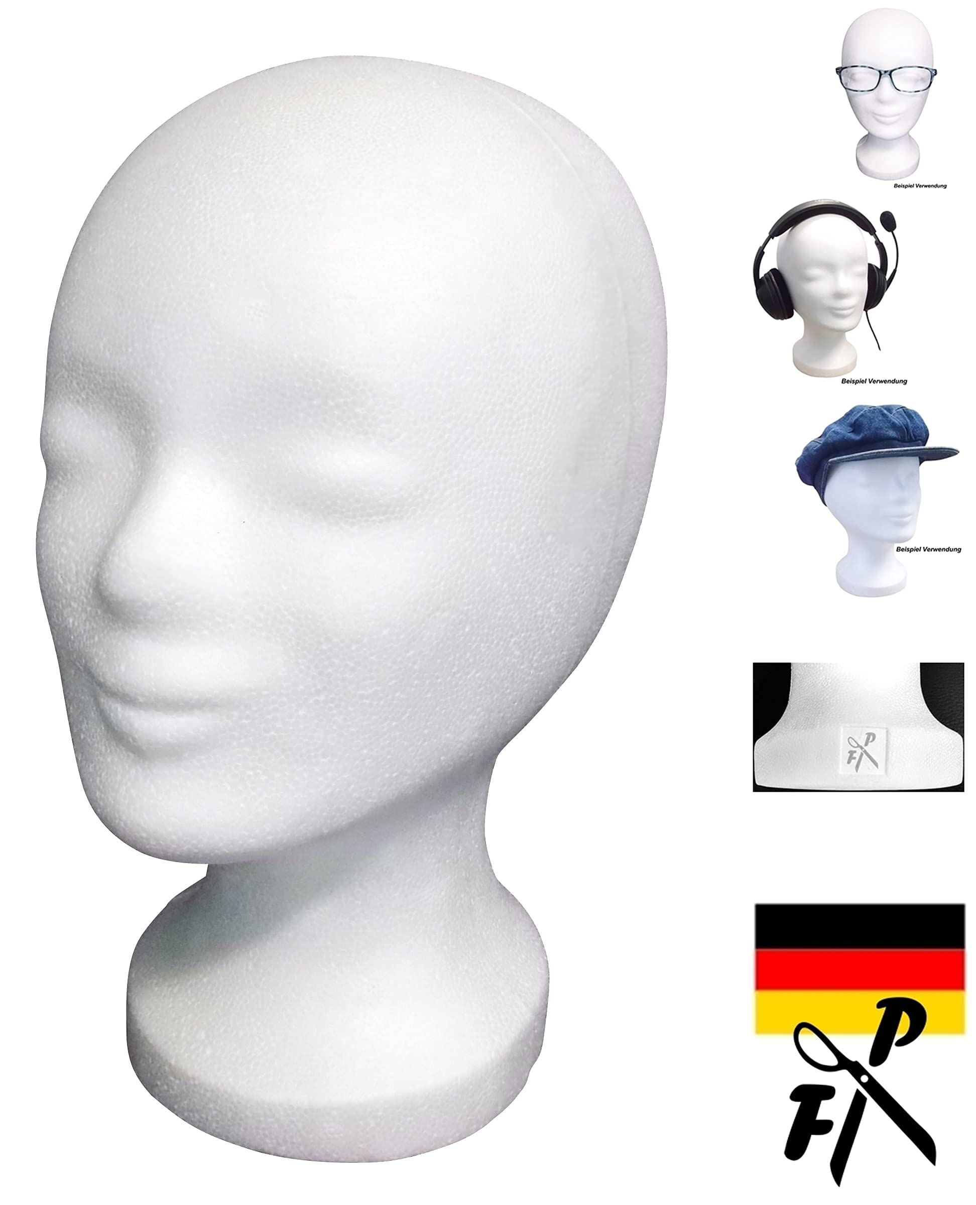 FP Styroporkopf Multipack Standard weiss 12 Stck