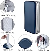 Vista 32 de Caja de CD Billetera, 80 Capacidad DVD VCD Medios Blu-ray Caso Cartera Titular Organizador de Almacenamiento (Plata)