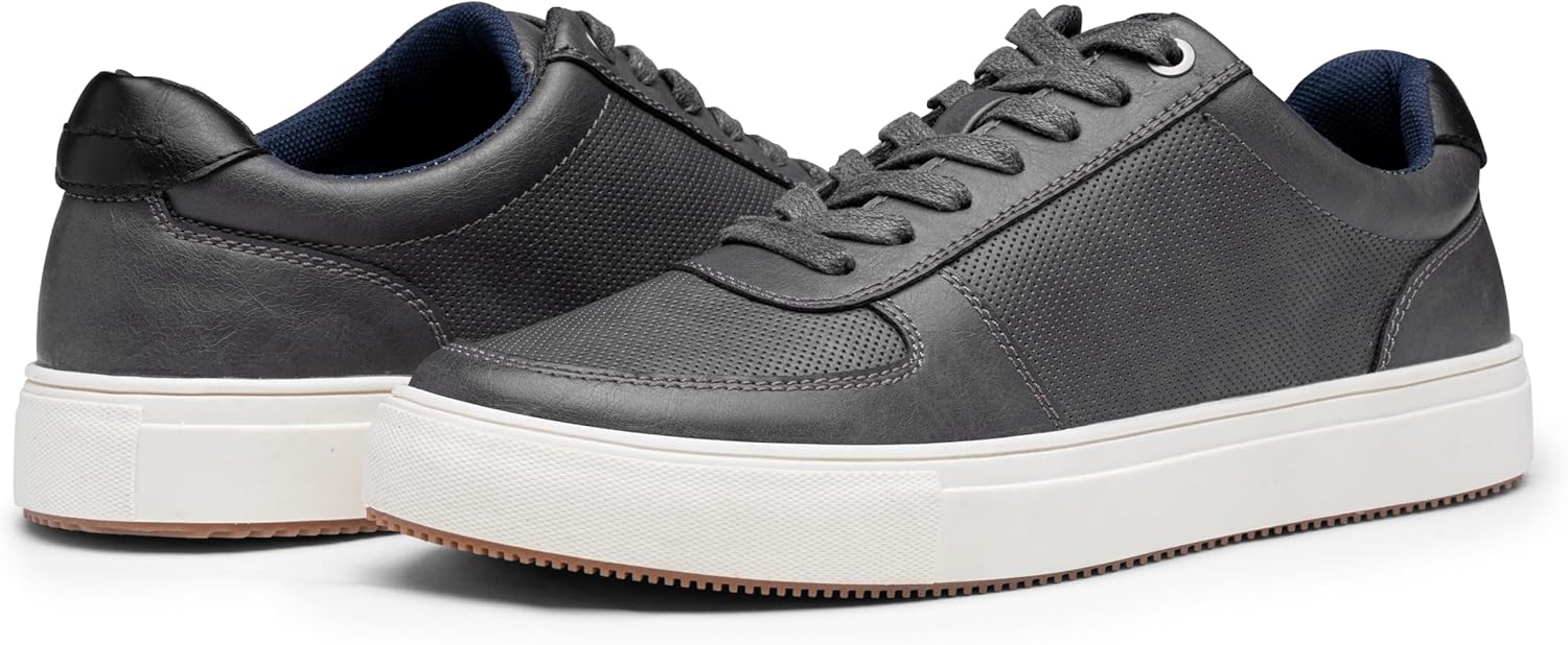 Jousen Men’s Fashion Sneakers Polished Leather Mens Dress Sneakers Stylish Retro Mens Business Casual Shoes - Image 4