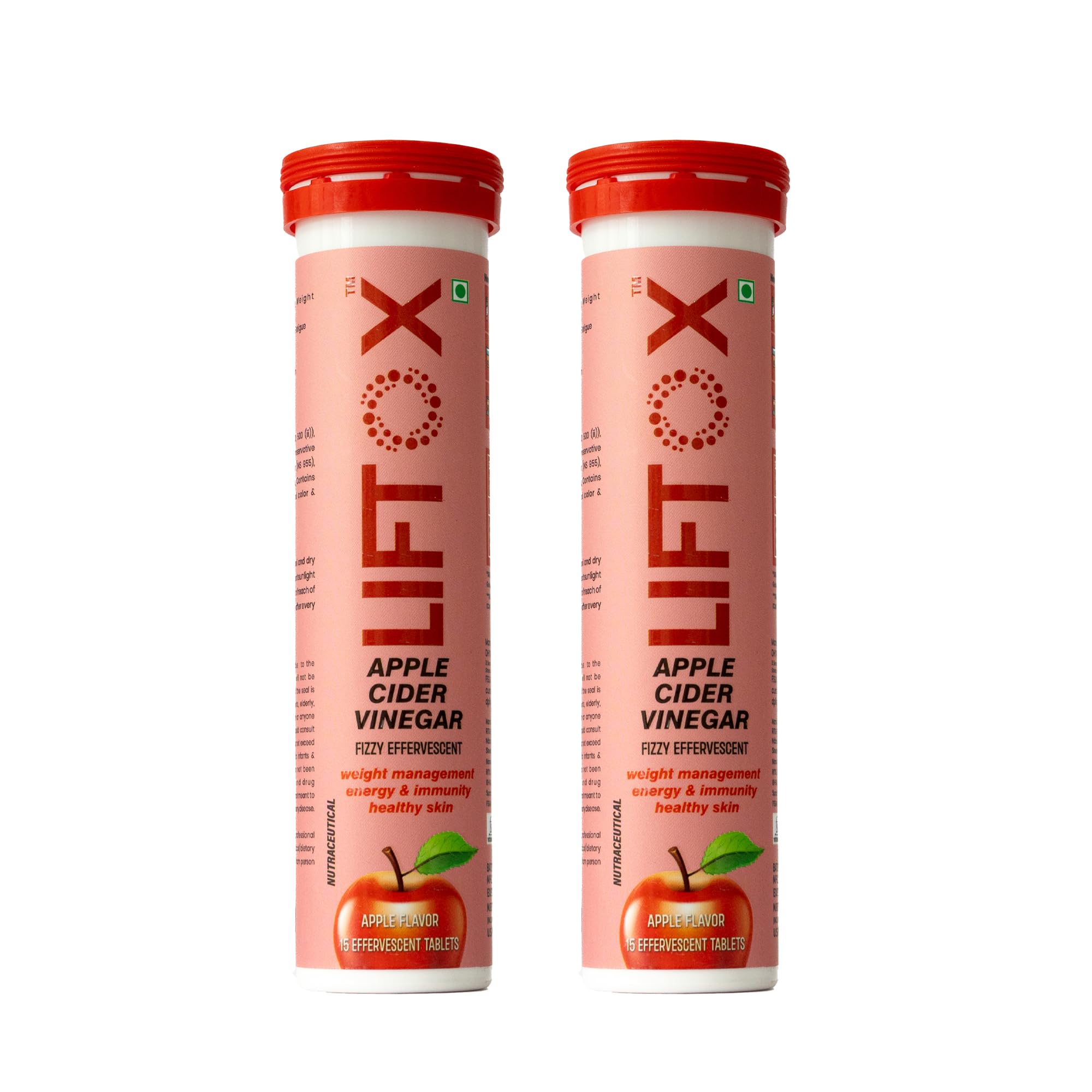 LIFTOX Apple Cider Vinegar - Effervescent Formula for Weight Management & Energy (30 Tablets), Natural, Fast-Acting Detox & Metabolism Boost, Support Immunity & Healthy Skin (Pack of 2)-image-7