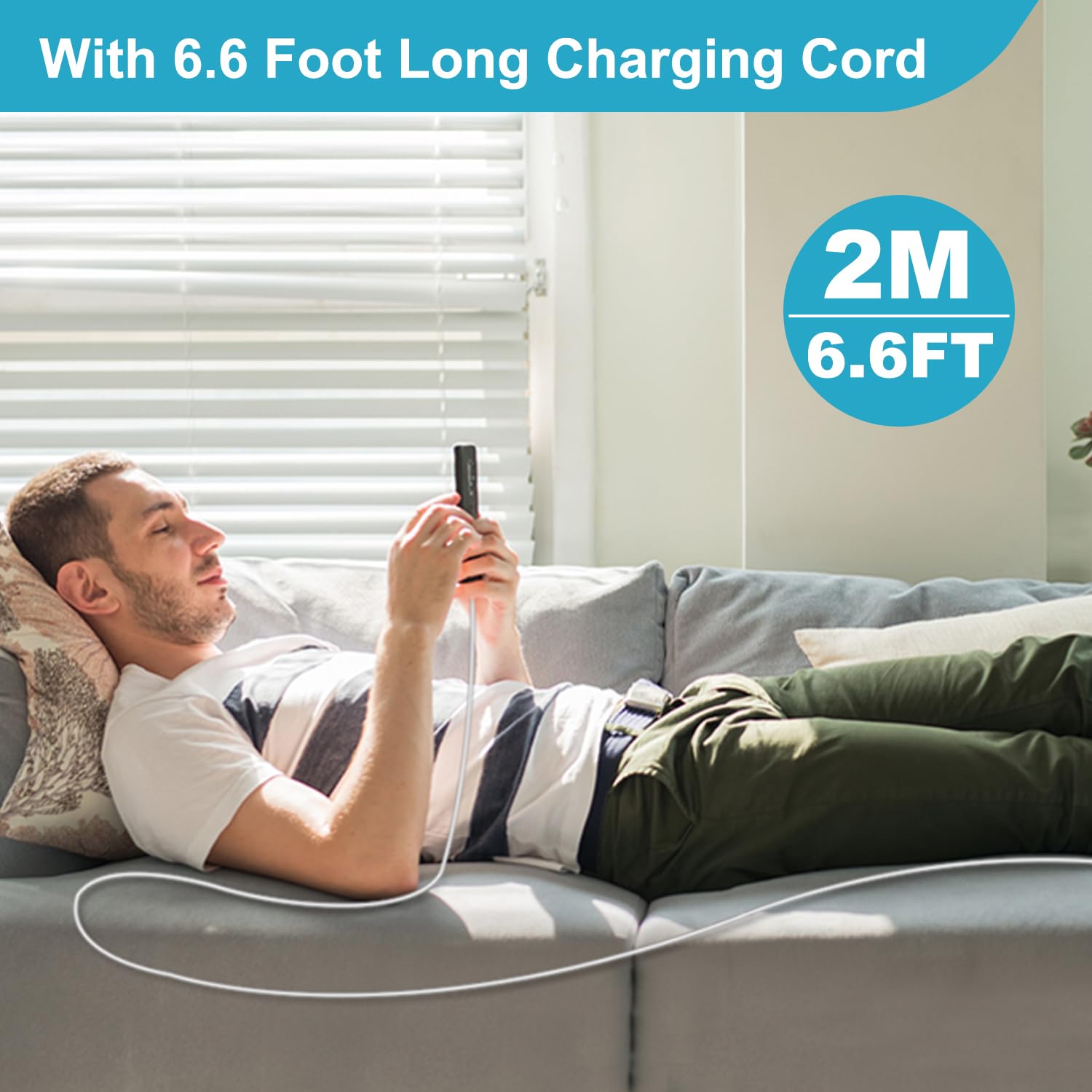 Apple MFi Caricatore Rapido USB C 25W per iPhone 14 13 12 11 Pro Max/Mini/XS/X/8 con Cavo 2M