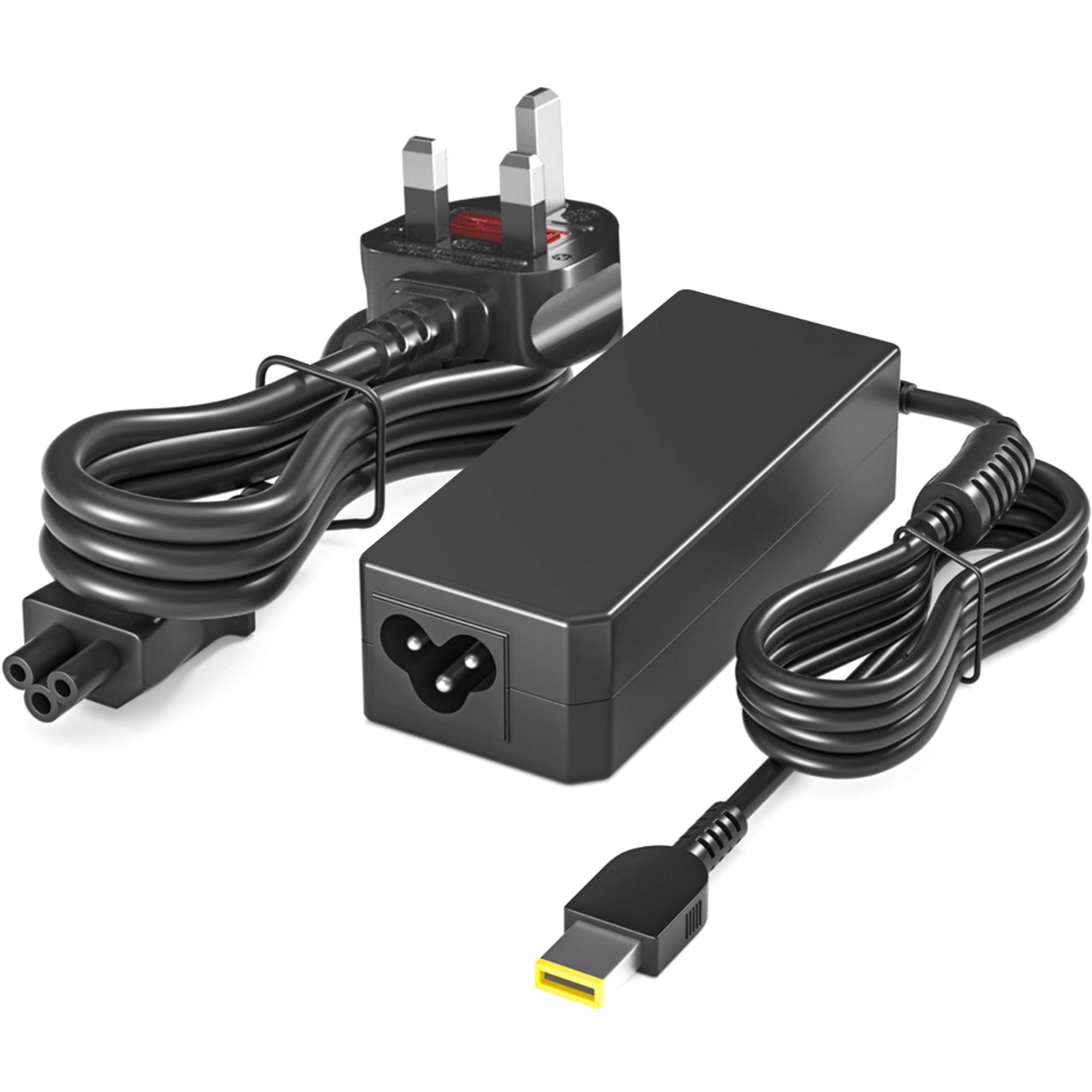 65W AC Adapter for Lenovo Z40 Z50 Z50-70 Z50-75 G40 G50 G50-70 G50-80 Thinkpad L440 L460 L470 T440 T450 T460 T470 T540 T560 X230 X240 X250شاحن كمبيوتر محمول Power Cord (Yellow Square Tip)