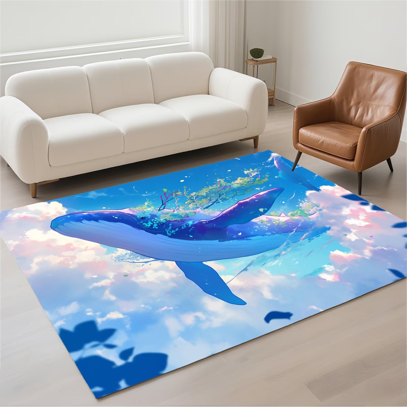 Tapis pour chambre adulte et cuisine moderne 60x90cm imperméable style rectangulaire