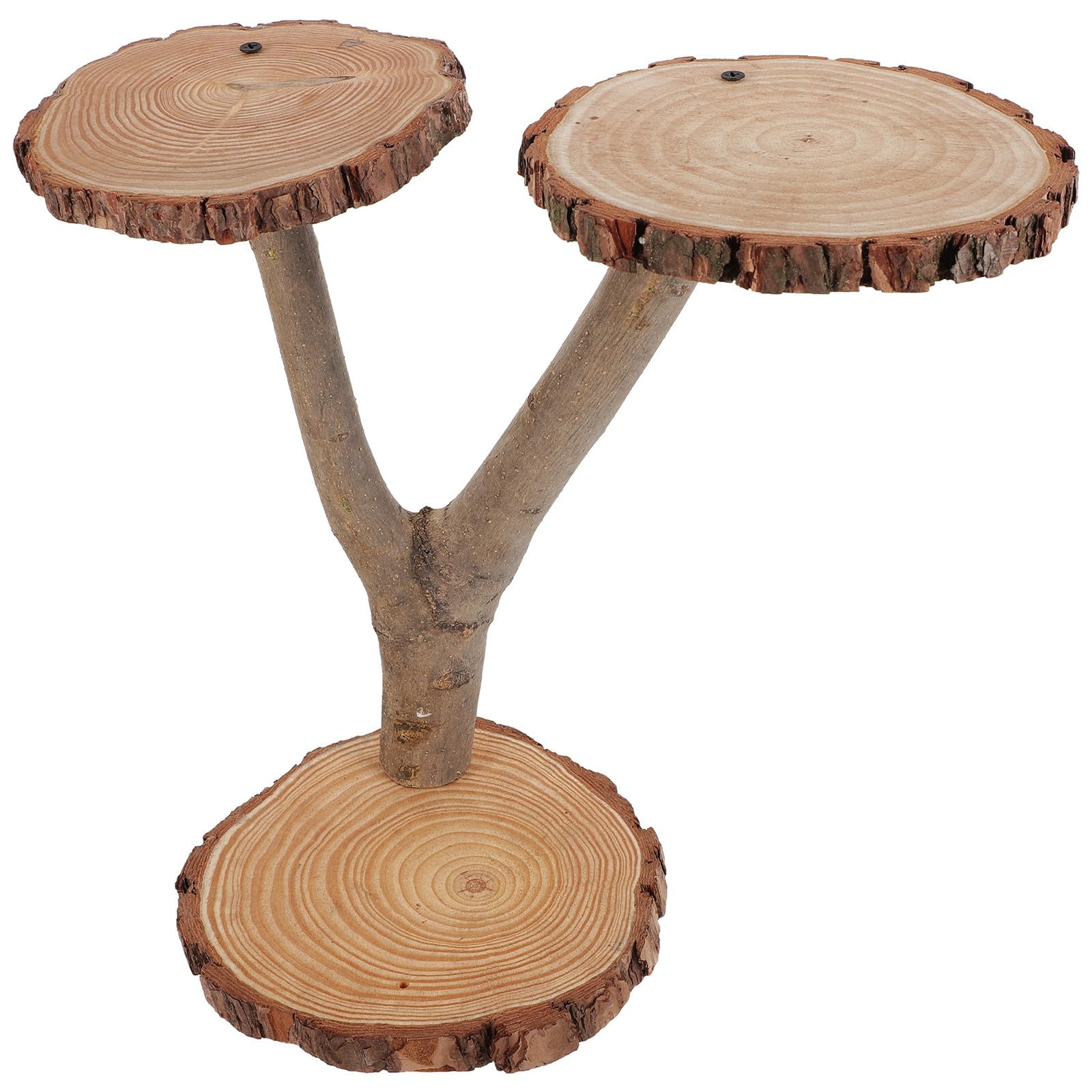 Présentoir à cupcakes original en bois rustique pour buffet de mariage et décoration de table