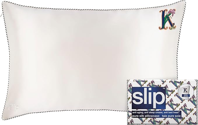 slip The Original Queen Pure Silk Pillow Case - Initial Collection: Letter K