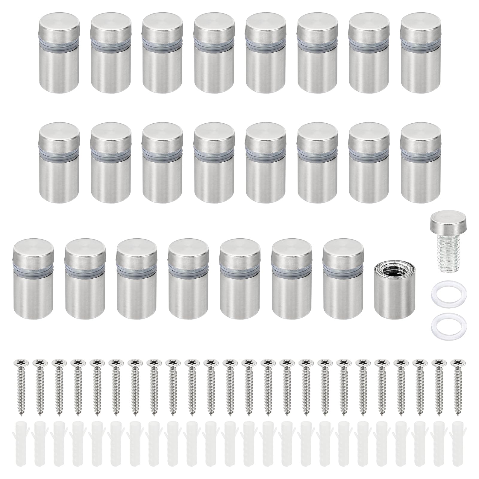 PATIKIL 1/2 x 0.8 inch Sign Standoff Screws
