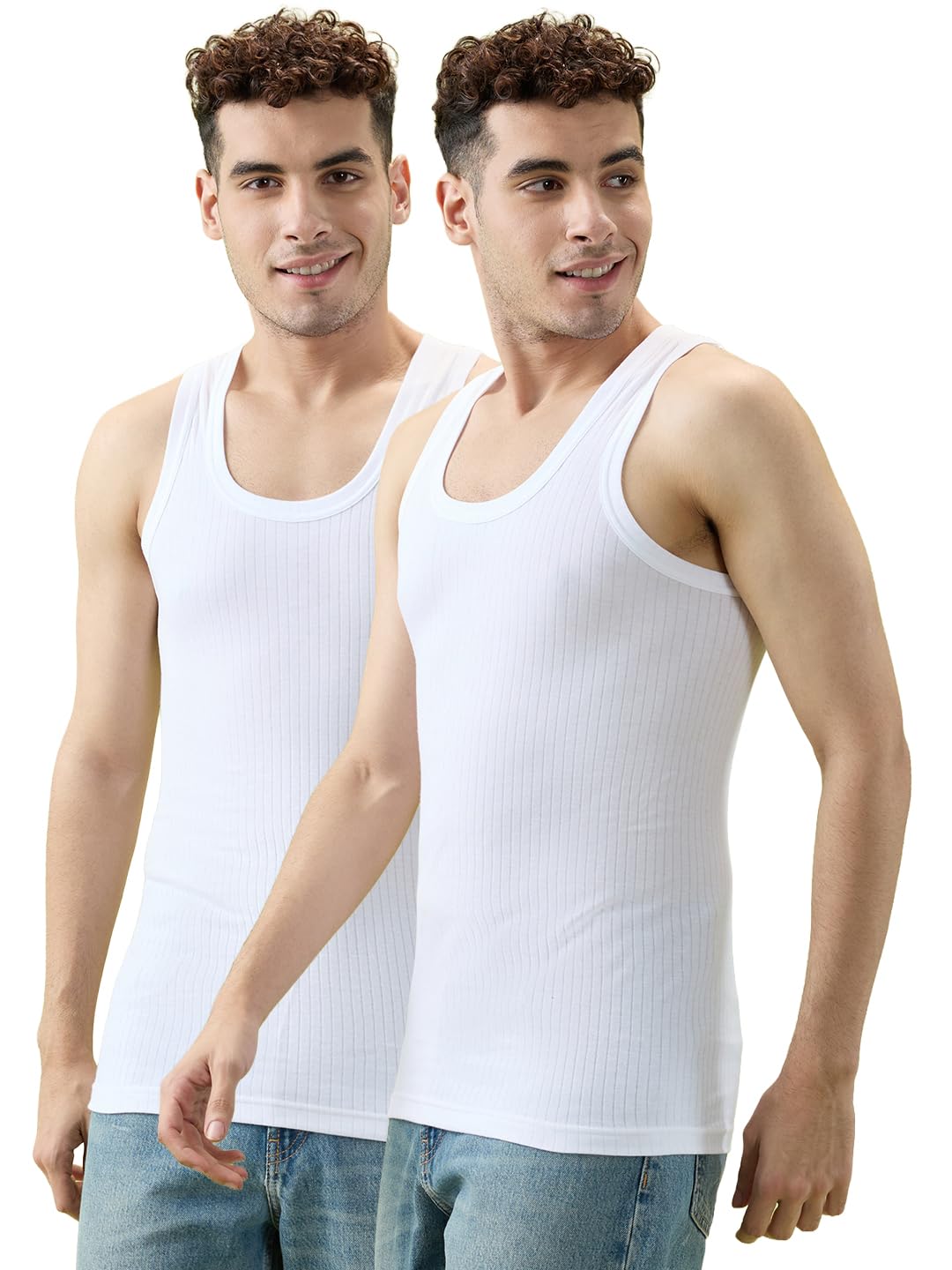hint Mens Innerwear Vests | Pack of 2 Parka RN| 100% Cotton | Soft Feel & Breathable Comfort |-picture-54