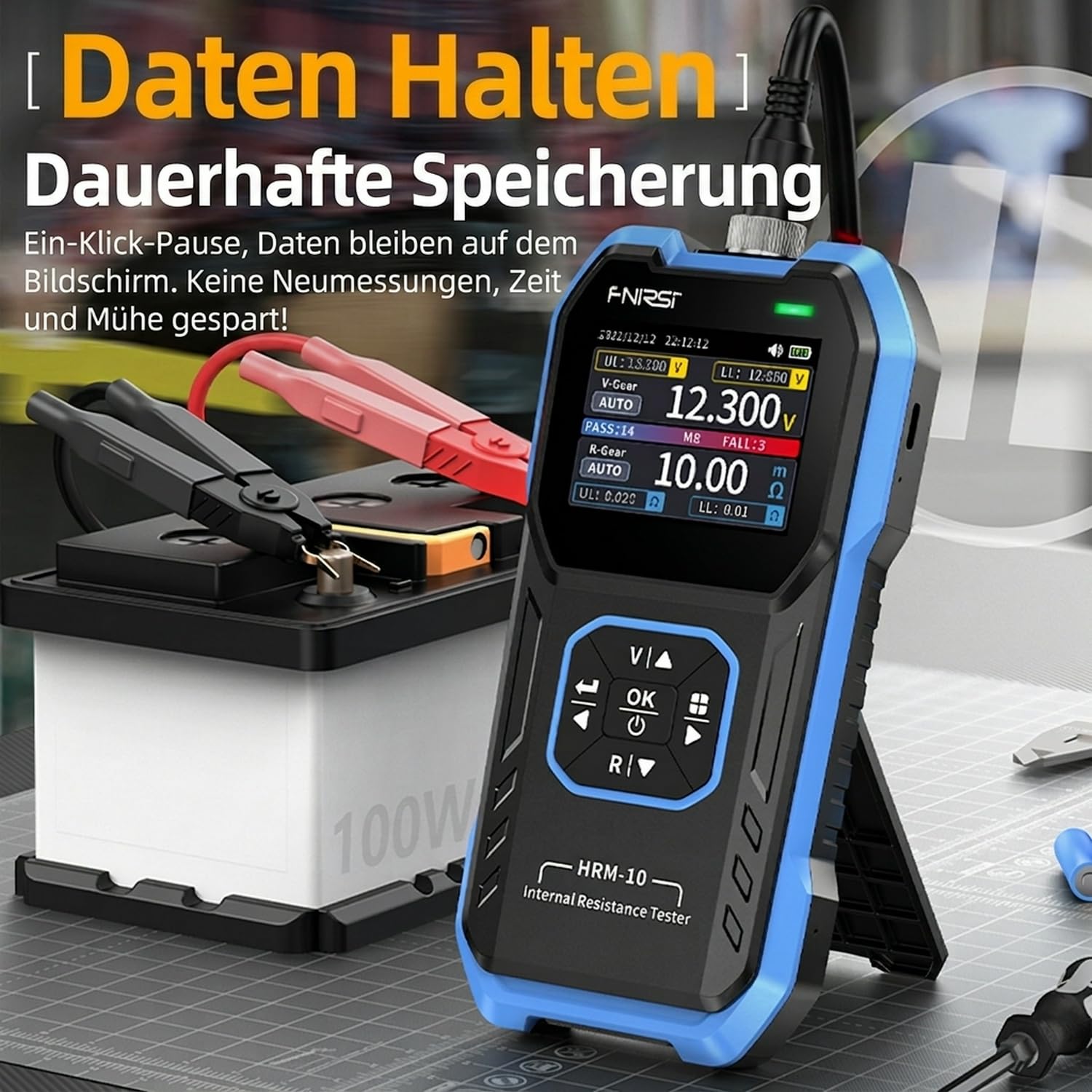 Innenwiderstand Messgerät 100V 200Ω Digitaler Batterietester HRM-10 für Li/Lab/Zine/Bcb Batterie
