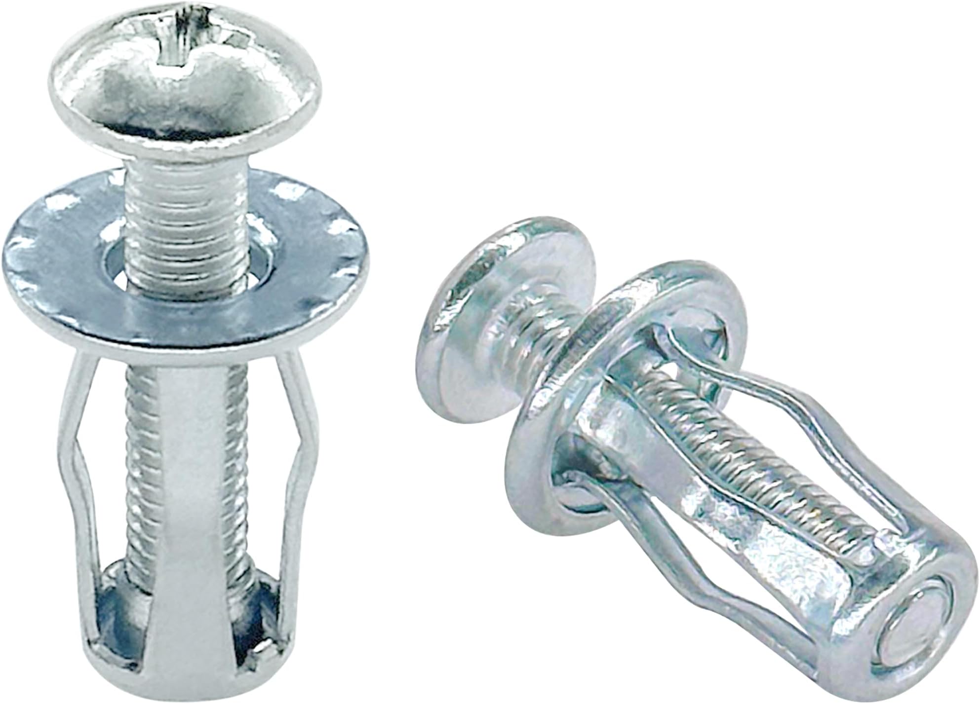 20 PCS Hollow Metal Petal Jack Nuts Expension Nuts for Iron Sheet Cavity Wall (M5)