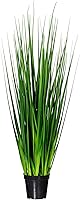 Vista 1 de Vickerman Hierba verde artificial extra completa de 36 pulgadas para uso diario con maceta de plástico negro, decoración de plantas de césped