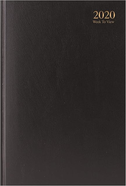2023 A4 Week to View Diary - WTV A4 Planner Hardback Cover Casebound Assorted