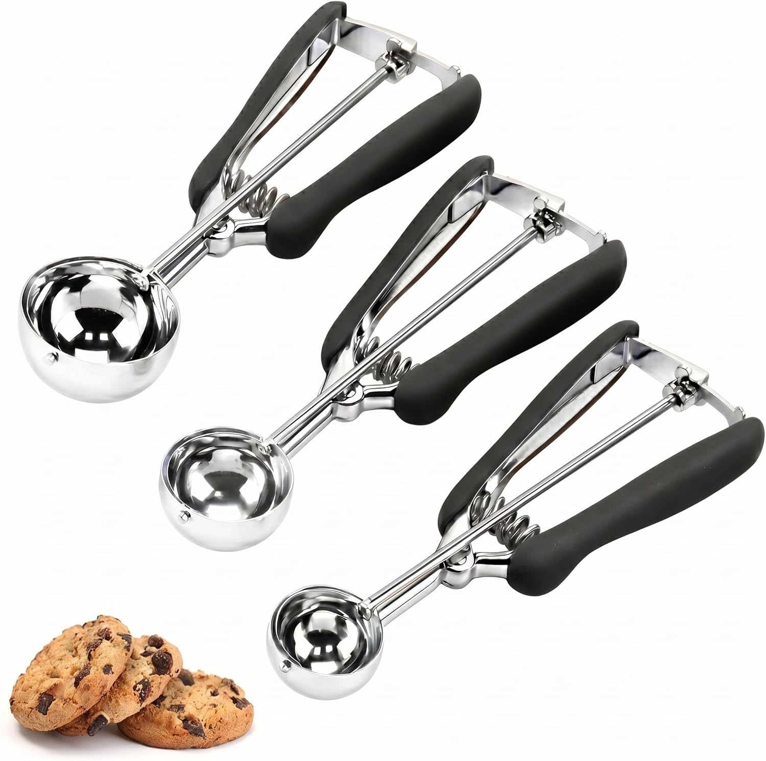 Cookie Scoop Set, 3Pcs Ice Cream...
