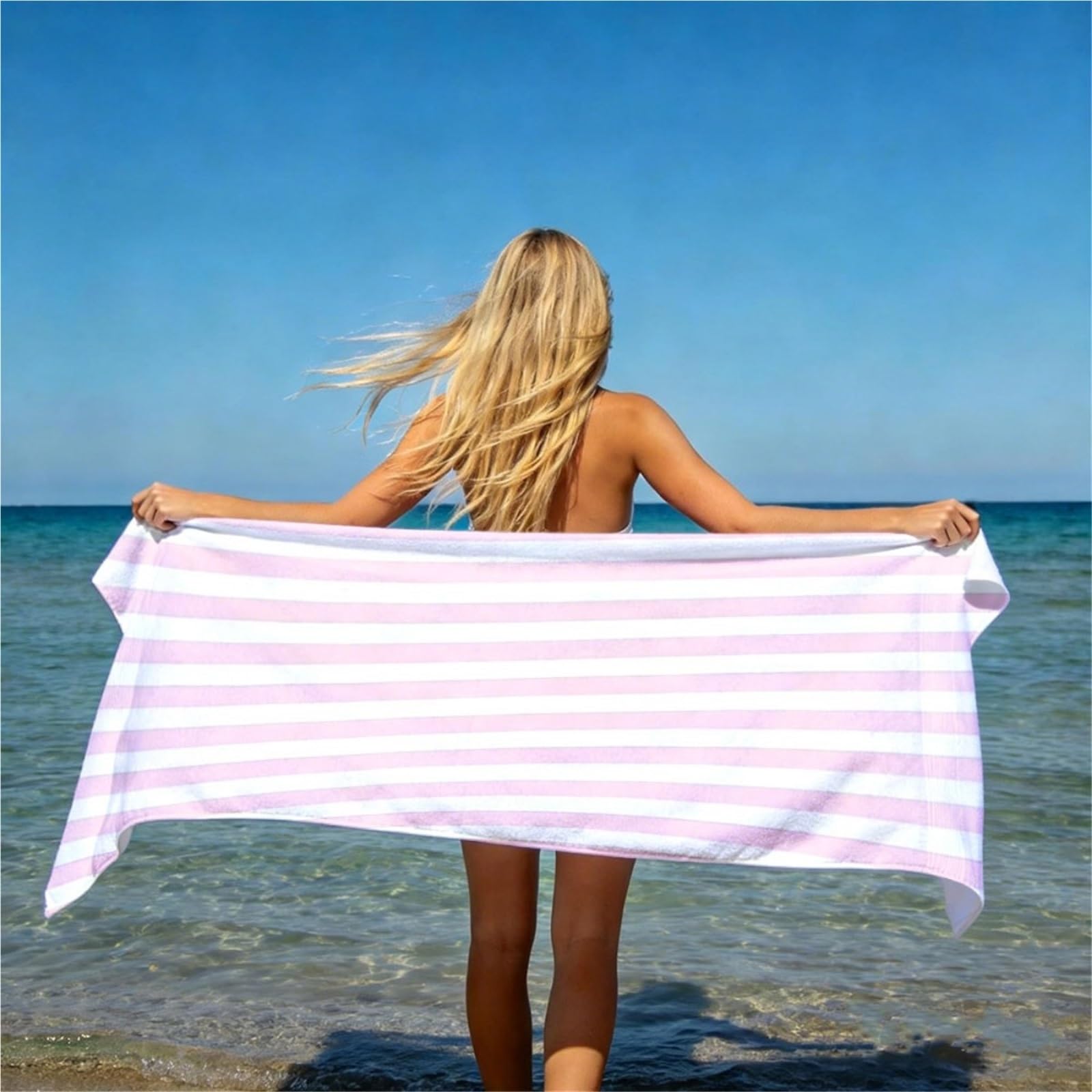 Telo mare extra large di grandi dimensioni: morbida microfibra leggera per il massimo comfort(100x200cm(39x79in))