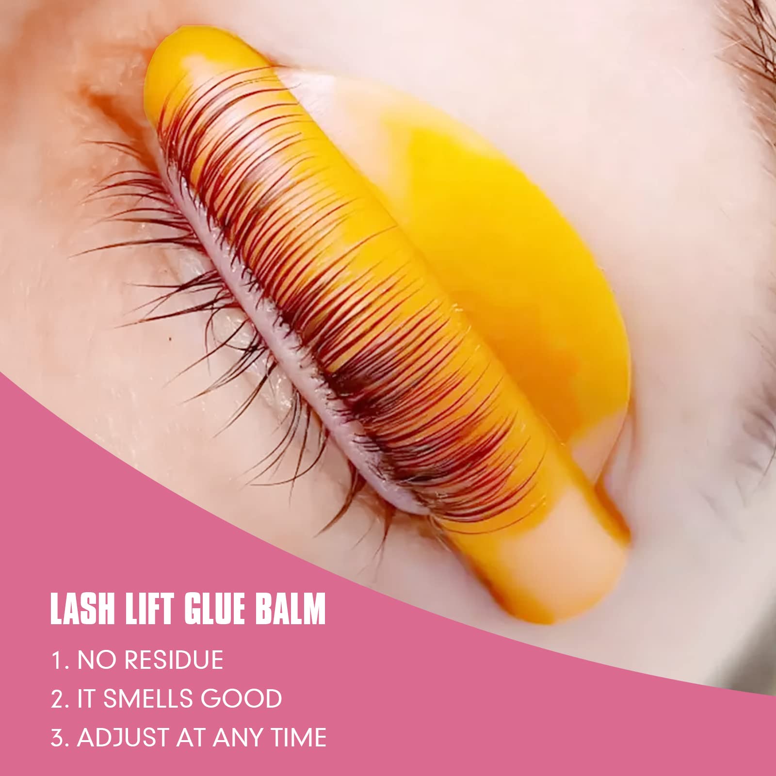Libeauty Colla Laminazione Ciglia, Colla per Laminazione Sopracciglia, Lash Lift Glue Balm, Contiene Ingredienti Nutrienti, Trattiene Bene le Ciglia, Adatto per il Salone (20g)