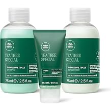 Tea Tree Special Shampoo and Conditioner + Styling Gel, Medium Hold, High-Shine Finish, For All Hair Types, 2.5 oz., Travel Set