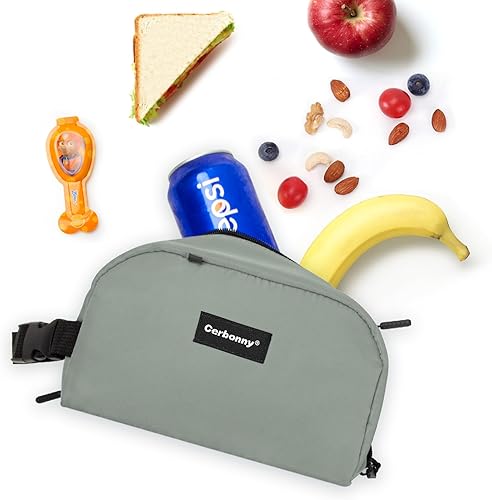 Miniatura 4 de Bolsa de almuerzo pequeña con enfriamiento de Cerbonny, congelable para trabajo, escuela, viaje, bolsa a prueba de fugas, pequeña aislada para
