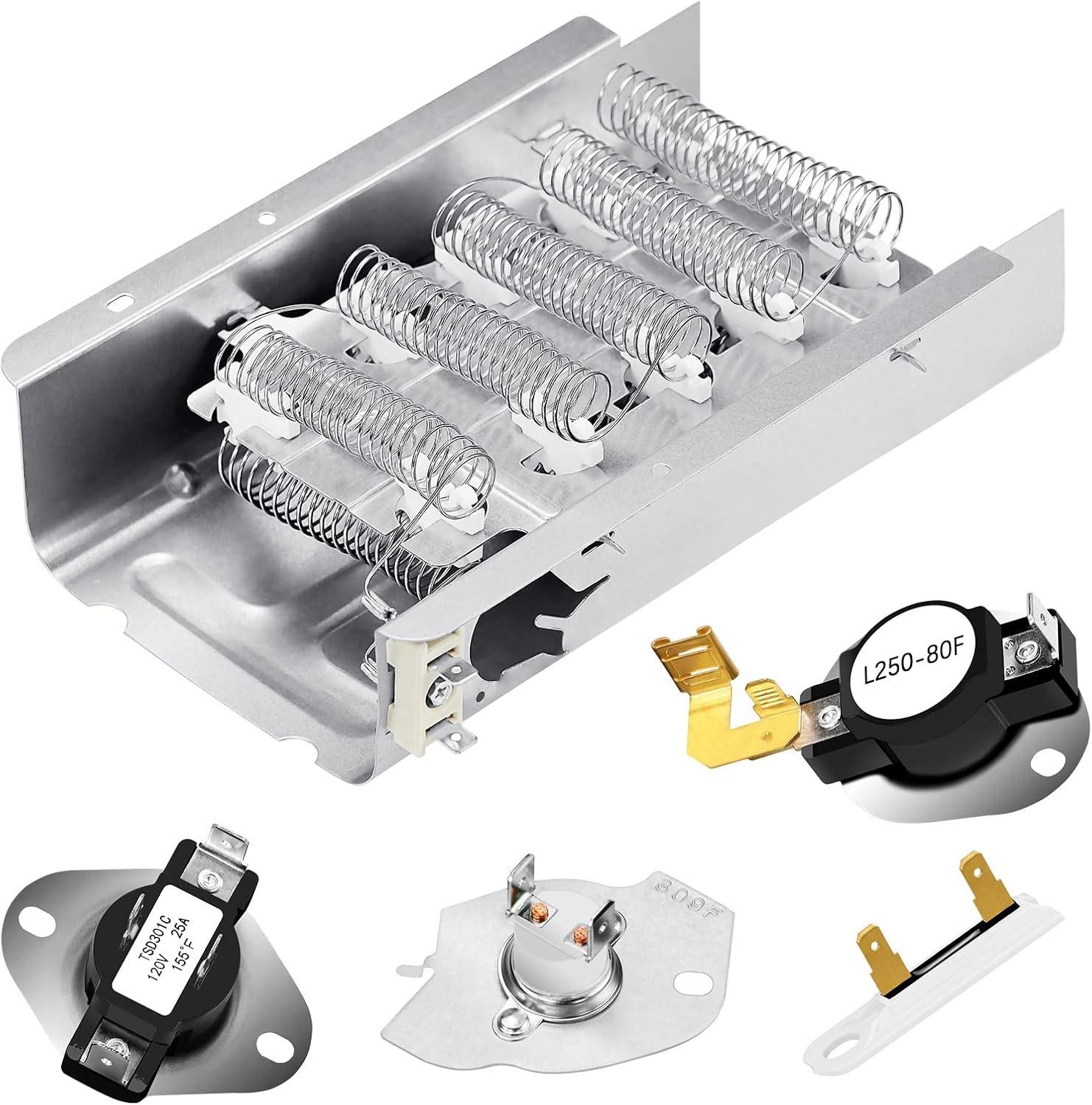 Heating Element for Whirlpool Dryer WED4815EW1 WED5300SQ0