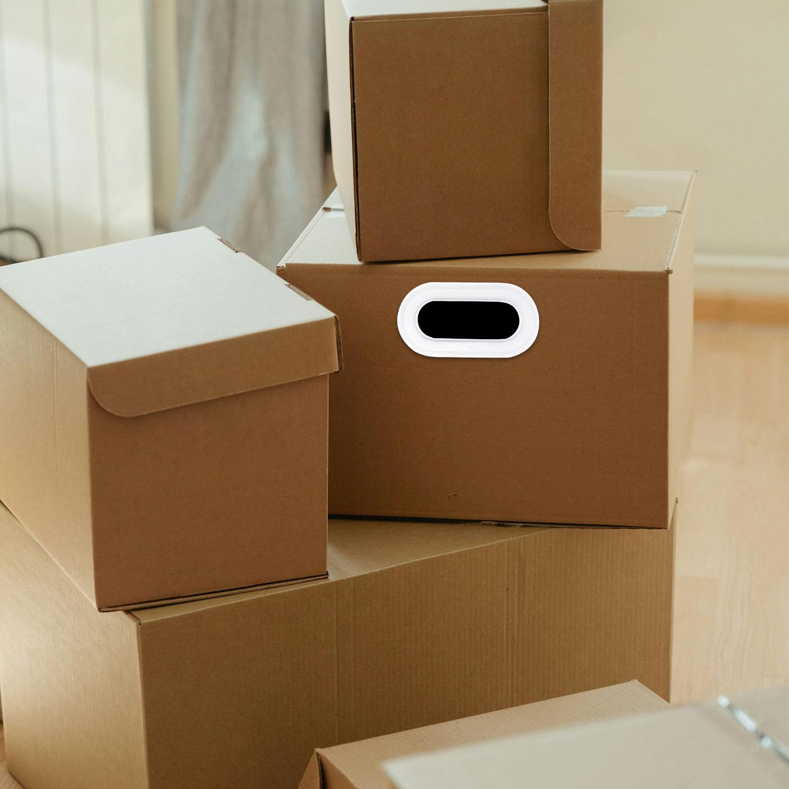 STOBAZA 10pièces Poignées Plastique pour Cartons Poignée de Transport Robuste pour Boîtes Carton Ondulé Accessoires de Prise pour Déménagement et Manutention Facile